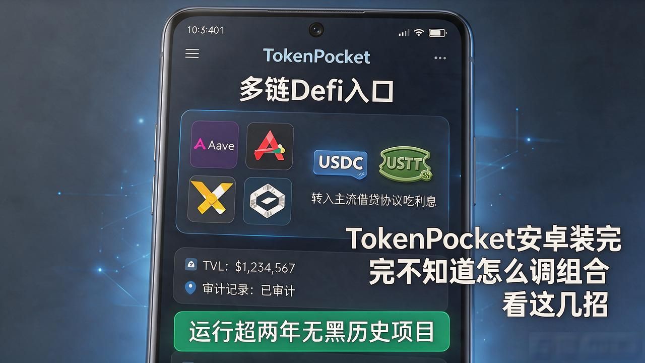 TokenPocket安卓装完不知道怎么调组合 看这几招