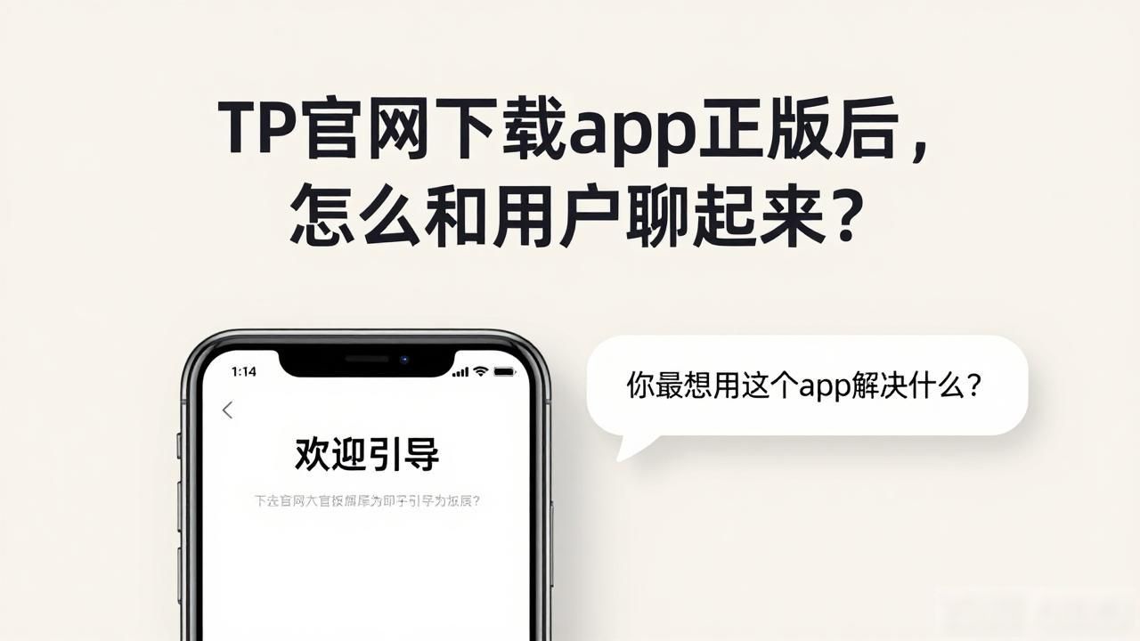 TP官网下载app正版后，怎么和用户聊起来？