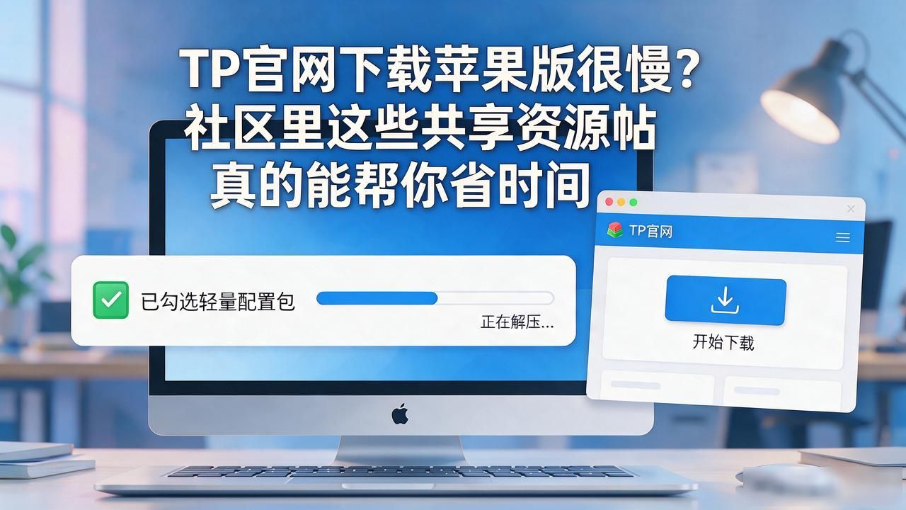 TP官网下载苹果版很慢？社区里这些共享资源帖真的能帮你省时间