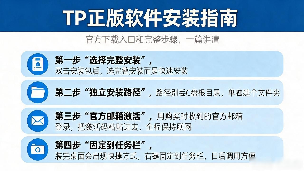 TP正版软件安装指南：官方下载入口和完整步骤，一篇讲清