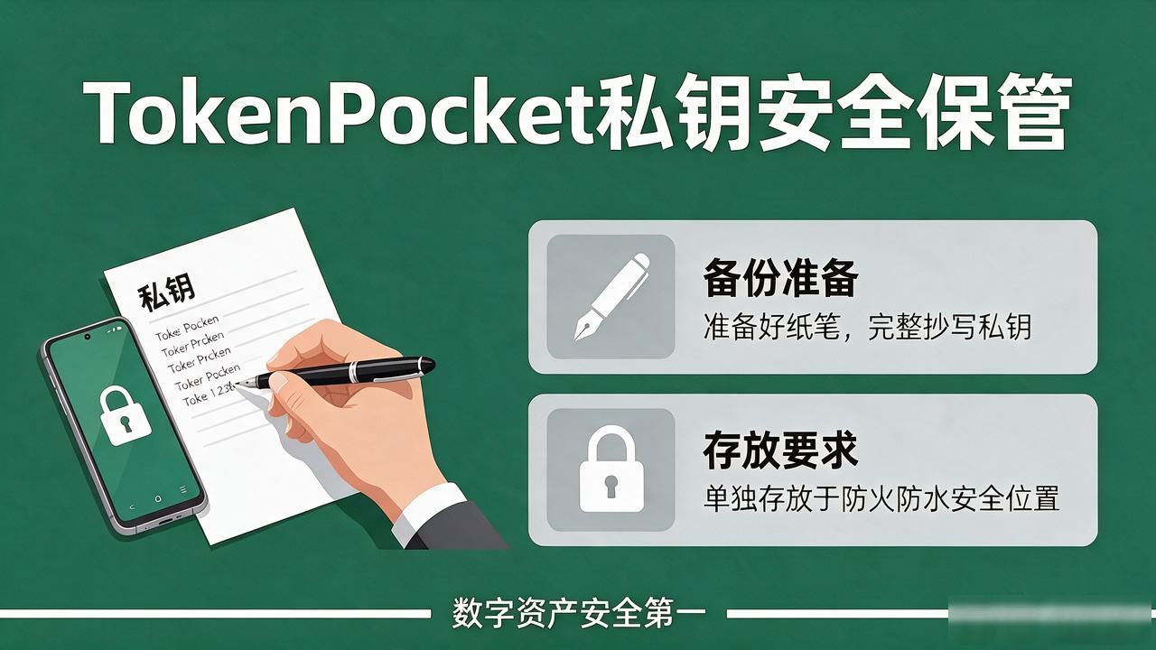 TokenPocket安卓手机怎么保管私钥 安全存好数字资产
