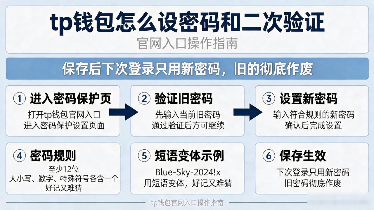 tp钱包怎么设密码和二次验证 官网入口操作指南