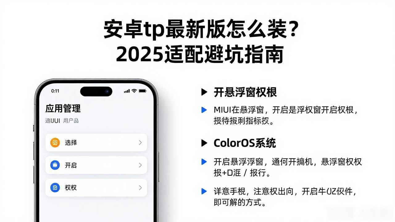 安卓tp最新版怎么装？2025适配避坑指南