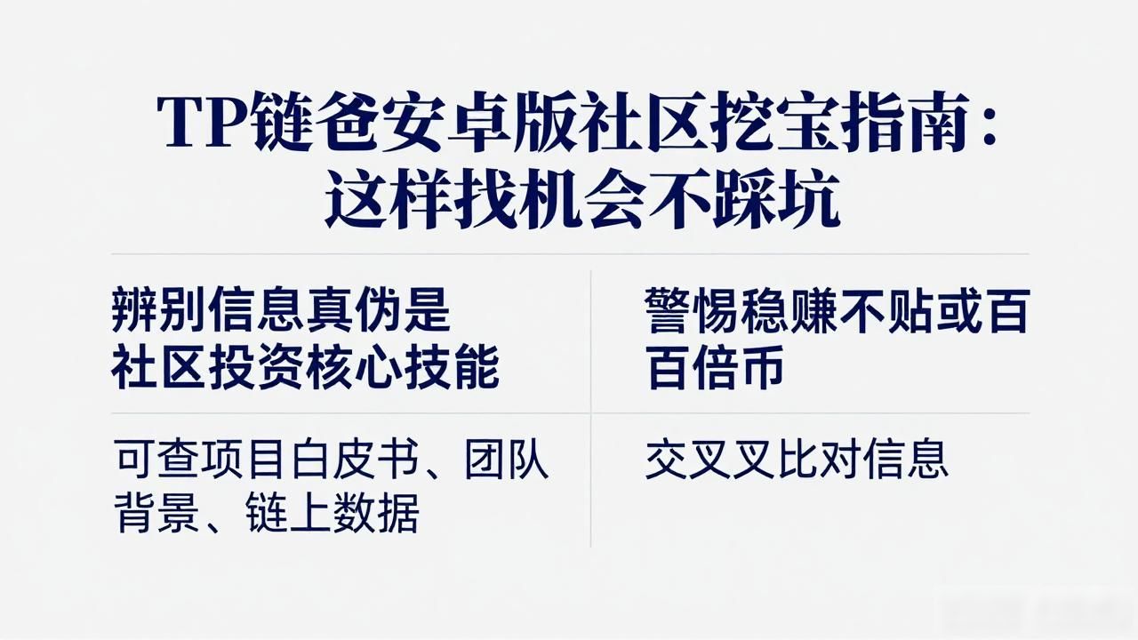 TP钱包安卓版社区投资技巧_TP钱包安卓版社区功能_如何在TP钱包APP安卓版的社区中寻找投资机会