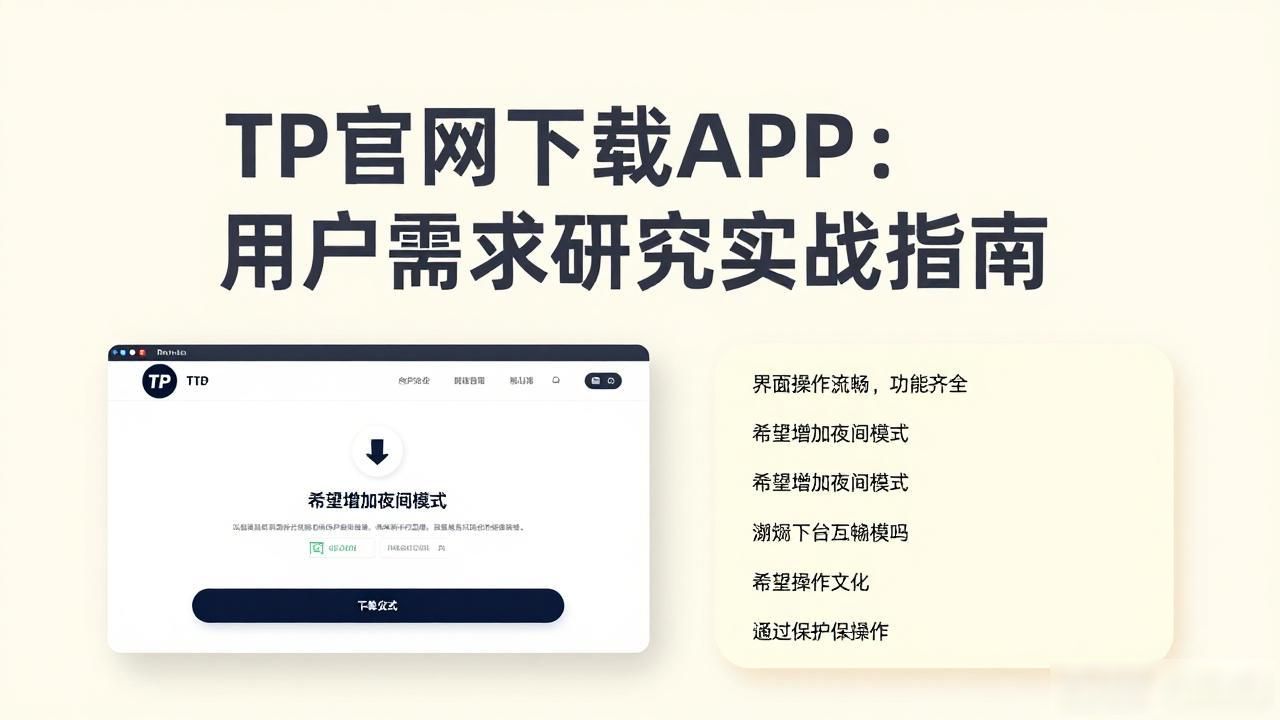 如何在TP官方网站下载APP中研究用户需求_官网APP下载行为分析_移动端产品用户需求挖掘