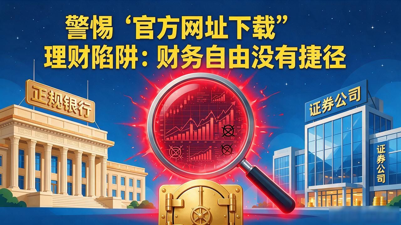 警惕"官方网址下载"理财陷阱：财务自由没有捷径