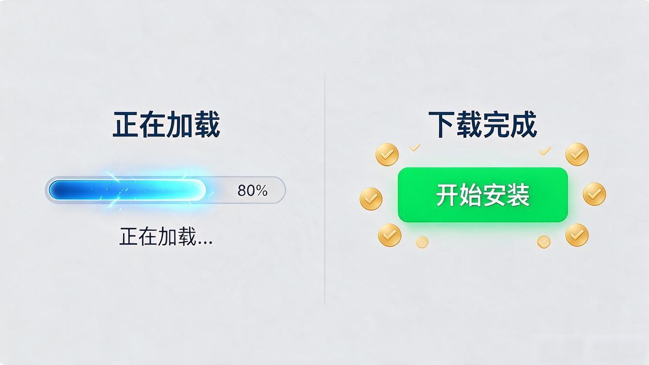 TP下载页的界面设计，优化到用户不嫌丑、不直接关掉