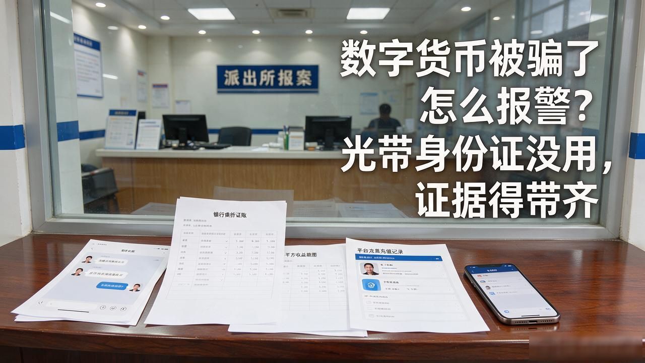 数字货币被骗了怎么报警？光带身份证没用，证据得带齐