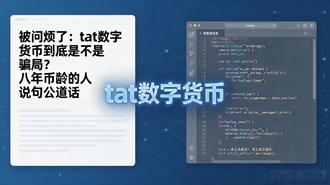 被问烦了：tat数字货币到底是不是骗局？八年币龄的人说句公道话