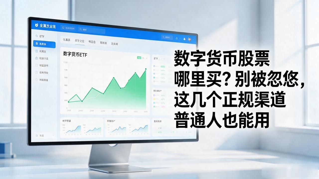 数字货币股票哪里买？别被忽悠，这几个正规渠道普通人也能用