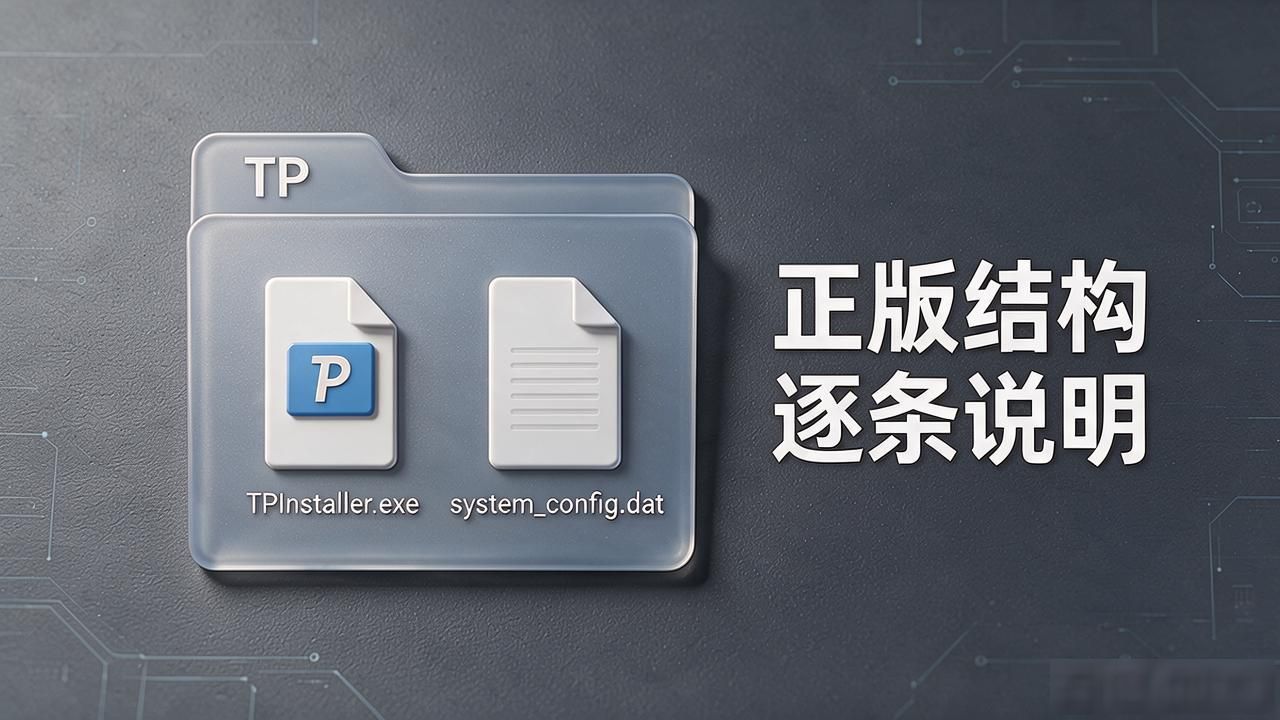 TP下载后文件夹一堆目录看不懂？正版结构逐条说明