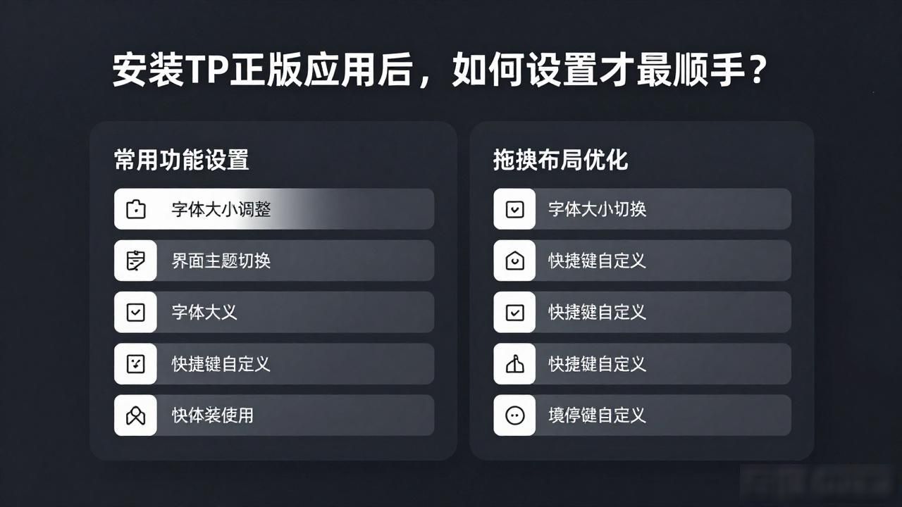 安装TP正版应用后，如何设置才最顺手？