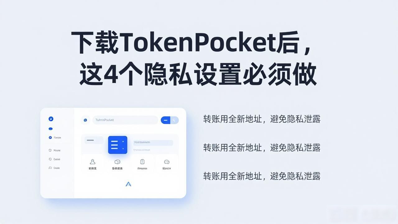 下载TokenPocket后，这4个隐私设置必须做