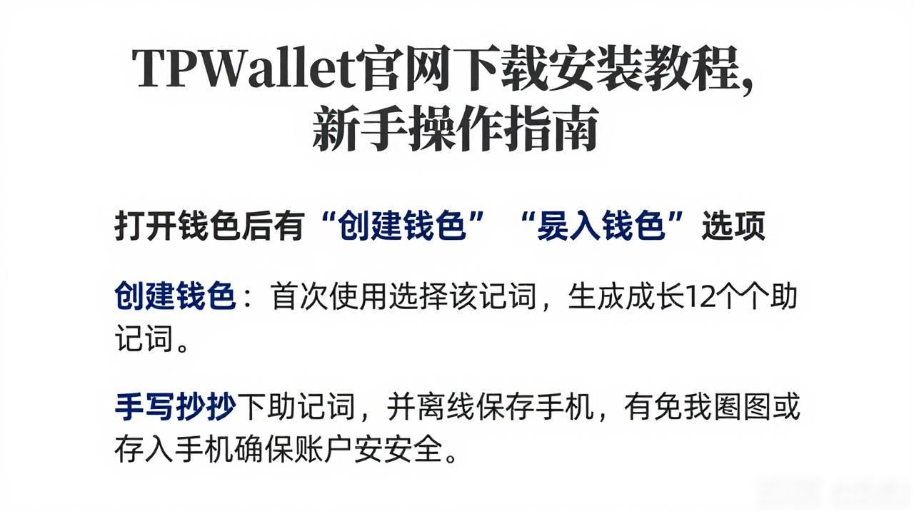 TPWallet官网下载安装教程，新手操作指南
